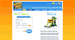 Desktop Screenshot of bouncyroo.com